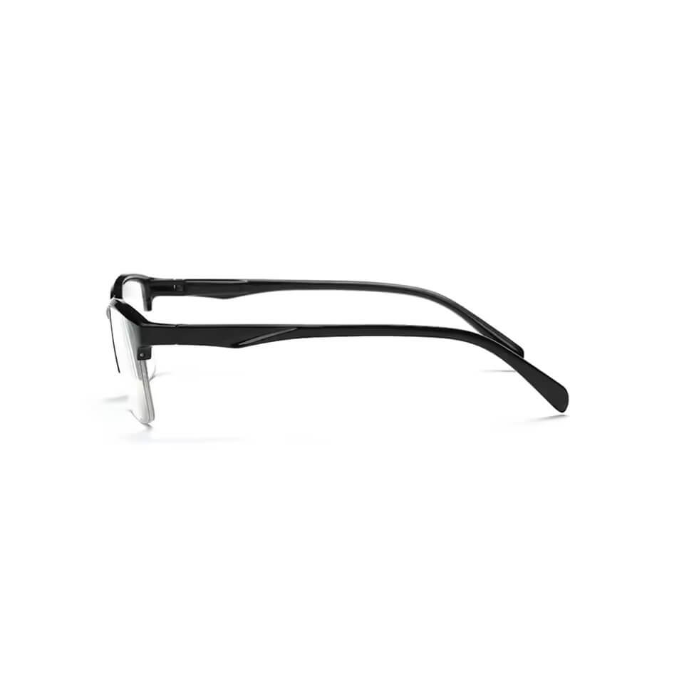 Half Frame Reading Glasses Presbyopic Eyewear Male Female Far Sight Glasses Ultra Light Black Red with Strength +75 To +400